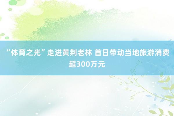 “体育之光”走进黄荆老林 首日带动当地旅游消费超300万元
