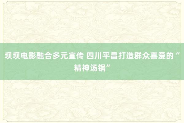 坝坝电影融合多元宣传 四川平昌打造群众喜爱的“精神汤锅”