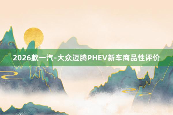 2026款一汽-大众迈腾PHEV新车商品性评价