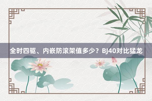 全时四驱、内嵌防滚架值多少？BJ40对比猛龙
