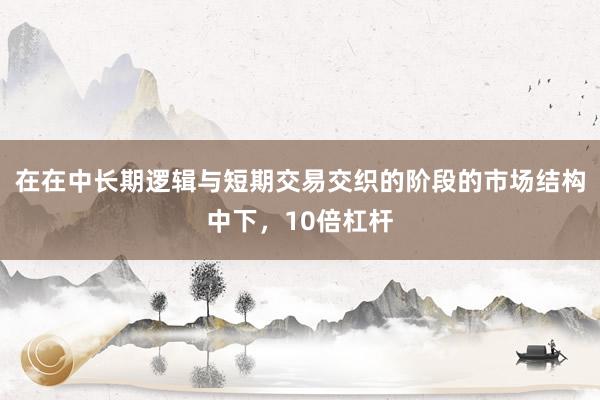 在在中长期逻辑与短期交易交织的阶段的市场结构中下，10倍杠杆